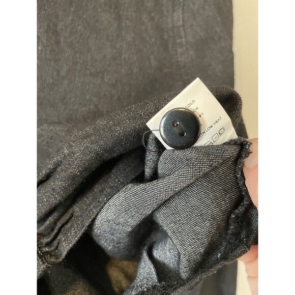 Revolve Superdown Dream Button Up Top Dark Denim Sz S - Picture 14 of 14